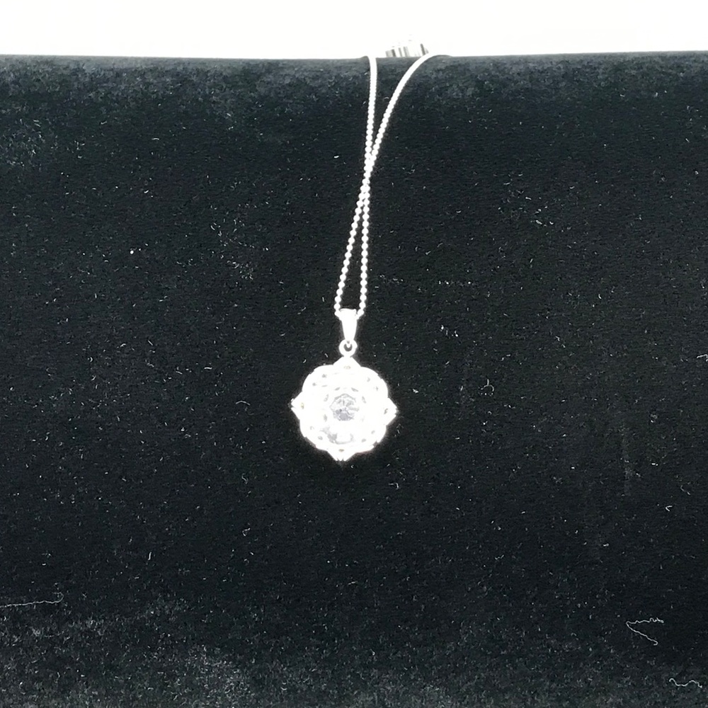 4ct Art Deco Sapphire Pendant - Picture 14 of 14